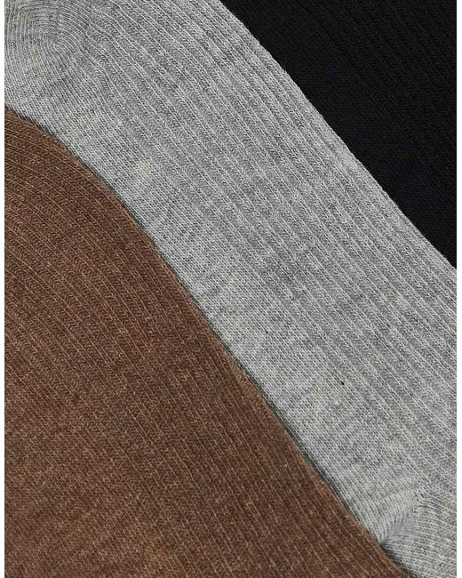 Pieces White 4 Pack Ribbed Socks