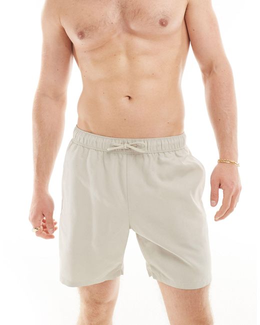 ASOS White Swim Shorts for men