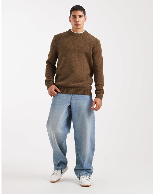 Only & Sons – strickpullover in Brown für Herren