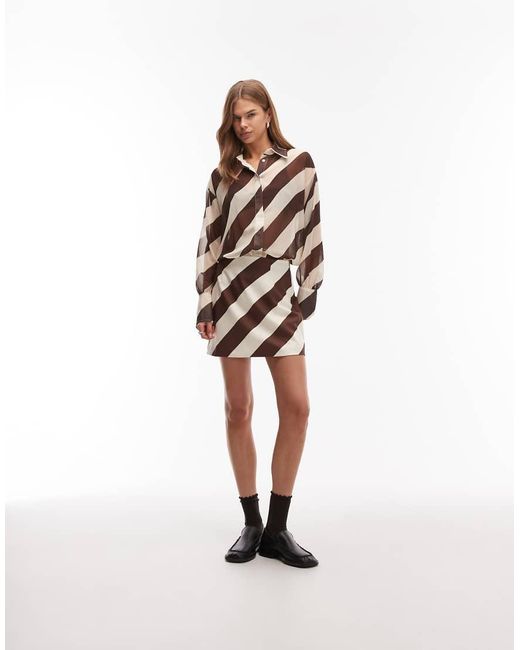 ASOS Brown Mini Skirt
