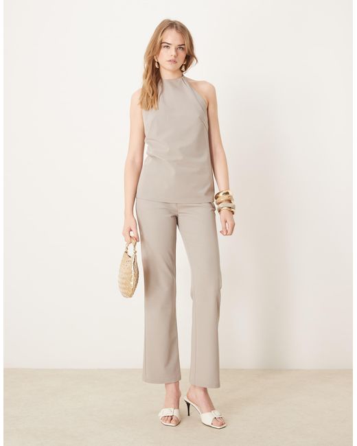 Pretty Lavish Natural Tailored Backless Top Co-ord
