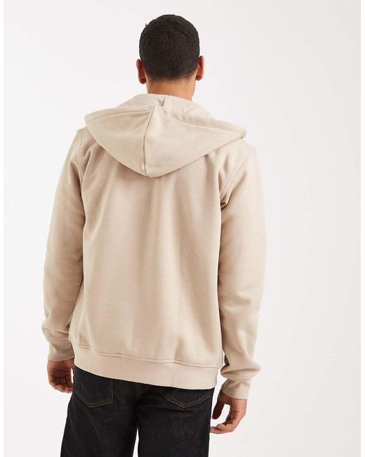 Adidas Originals Natural Trefoil Essentials Full-Zip Hoodie for men