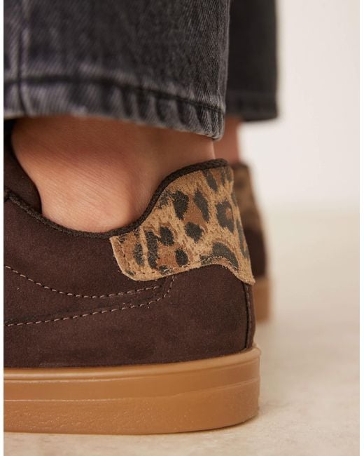 ASOS Brown Drift Lace Up Trainers