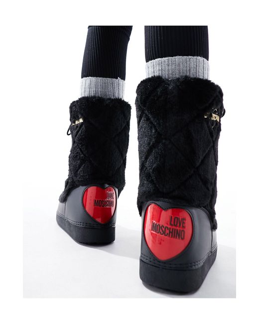 Love Moschino Black – halbhohe stiefel