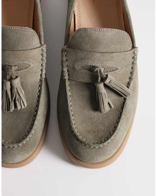 ASOS Green Tassel Loafers for men