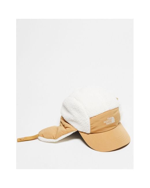 The North Face White Cragmont Fleece Trapper Hat
