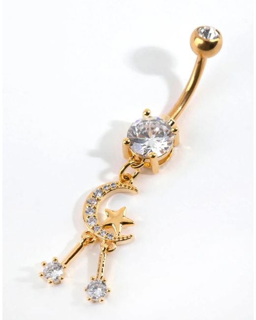 Lovisa Metallic – bauchnabelpiercing aus vergoldetem titan