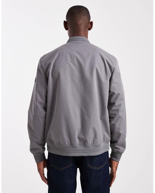 Threadbare – wasserabweisende bomberjacke in Gray für Herren