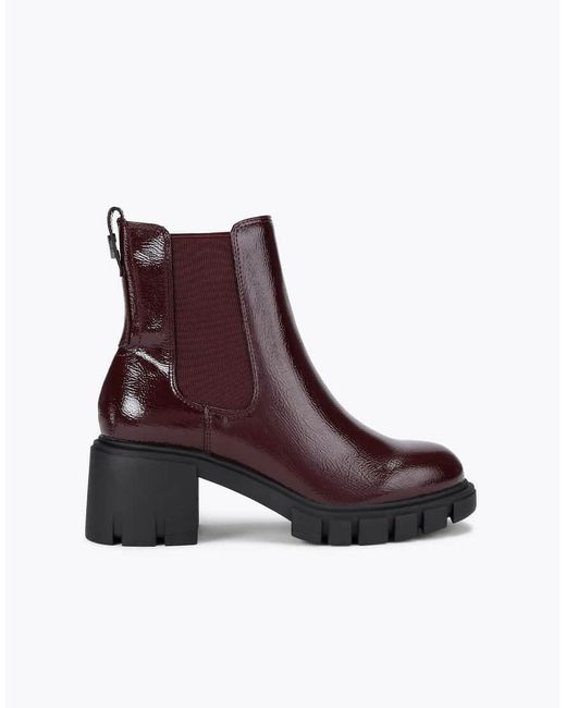 Carvela Kurt Geiger Purple Ignite Chelsea Mid Ankle Boots
