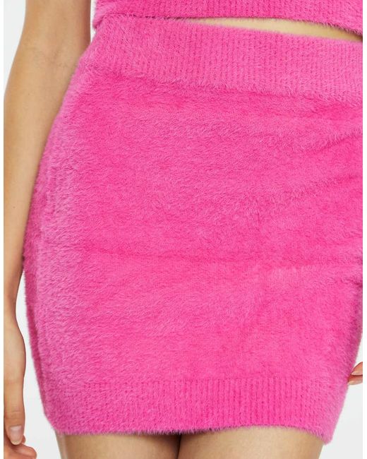 Collective The Label Pink High Waist Mini Skirt
