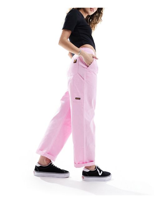 Pantalon charpentier droit Santa Cruz en coloris Pink