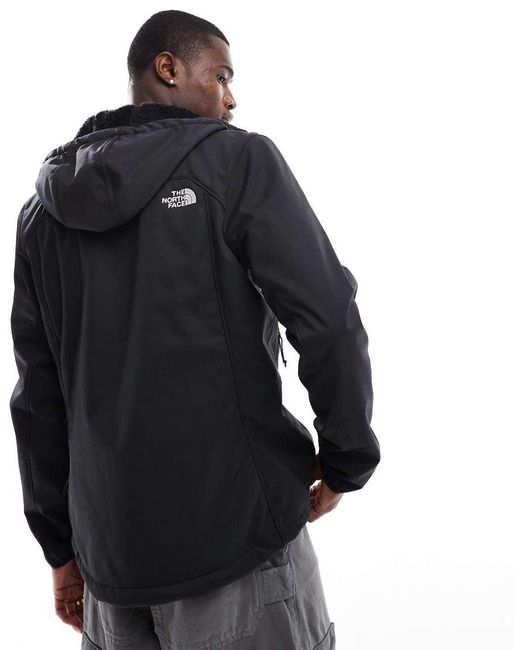 The North Face Black Quest Hooded Softshell Jacket for men