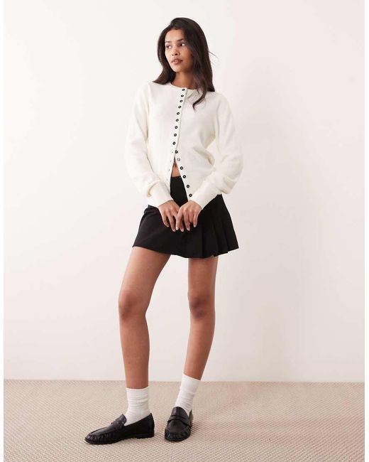ASOS White Fitted Cardigan