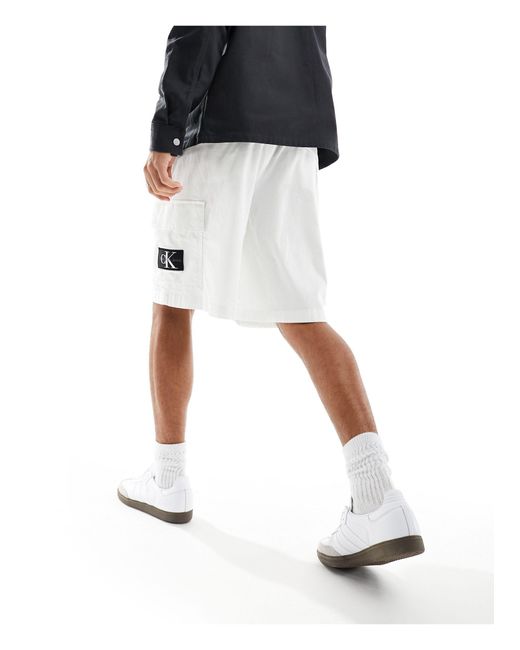 Pantalones cortos cargo s Calvin Klein de hombre de color Black