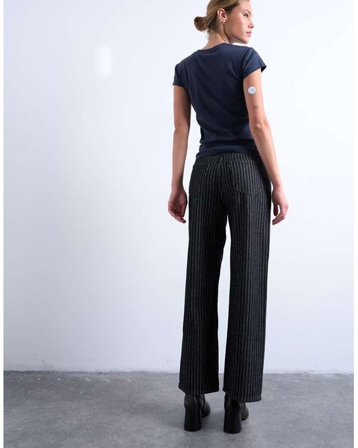 TOPSHOP White Column Mid Rise Straight Jean