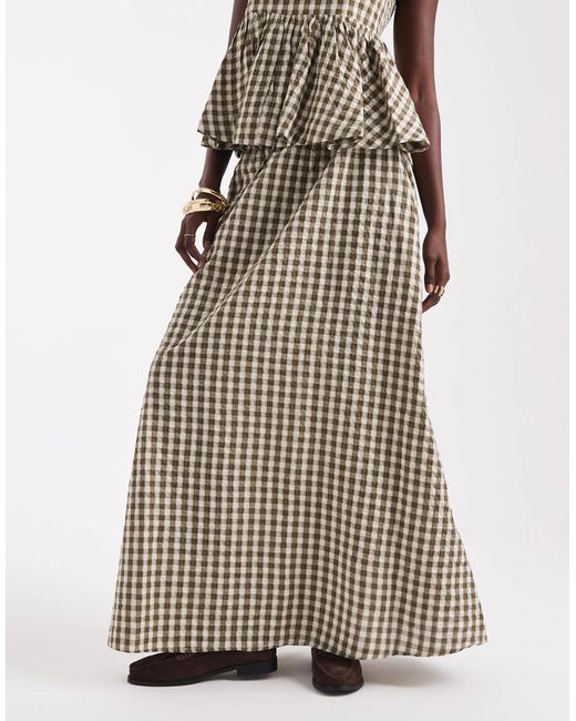 ASOS Natural A Line Maxi Skirt