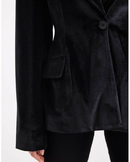 ASOS Black Cinch Waist Blazer