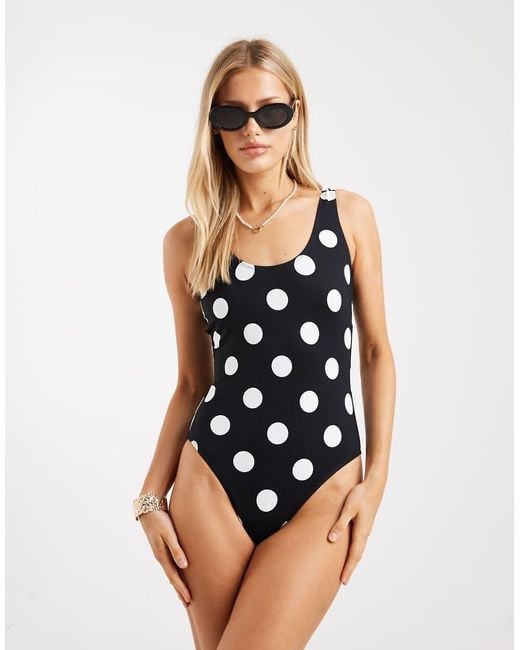 Threadbare Blue Scoop Neck Swimsuit