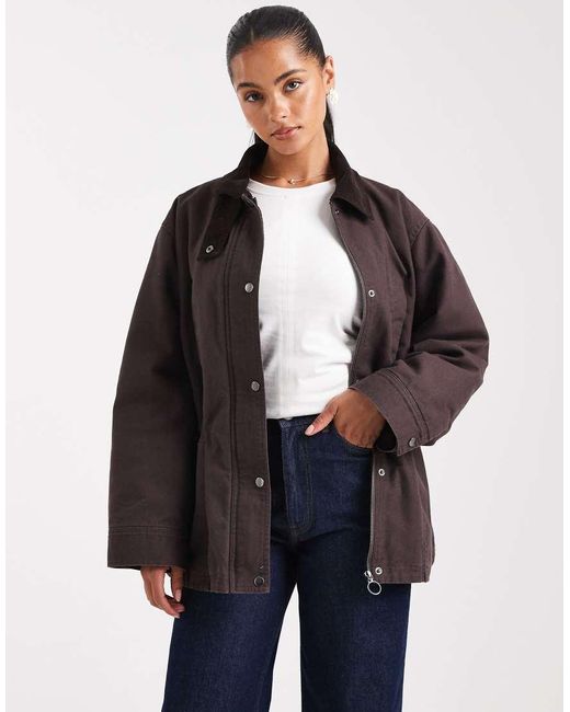 ASOS Blue Jacket With Cinched Waist