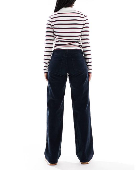 Cotton On Blue Low Rise Straight Cord Jean