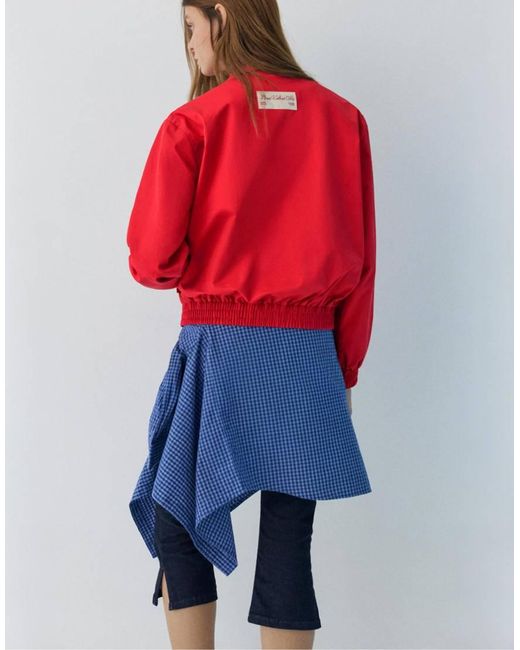 Pull&Bear Red Embroide Jacket