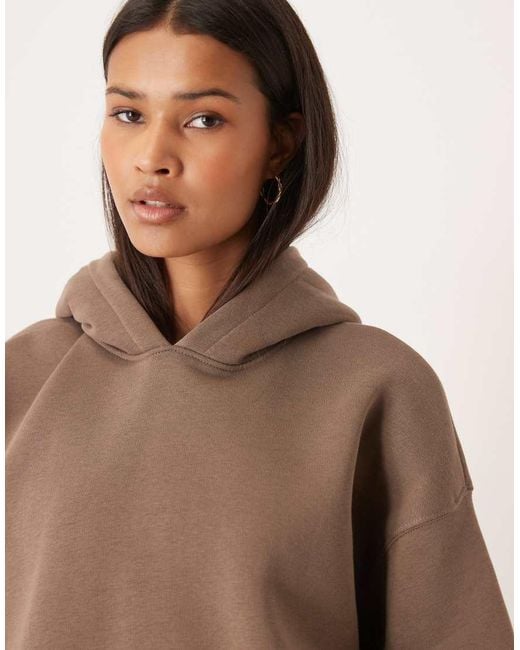 Gina Tricot Brown Co-Ord Relaxed Fit Hoodie