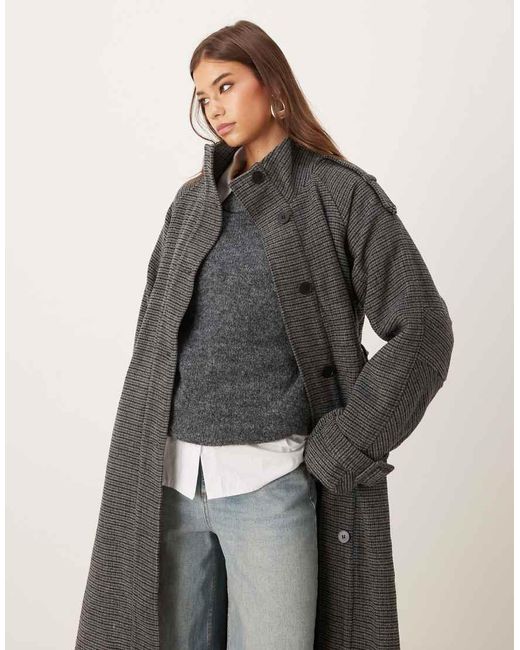 Motel Gray Ravari Belted Trench Coat