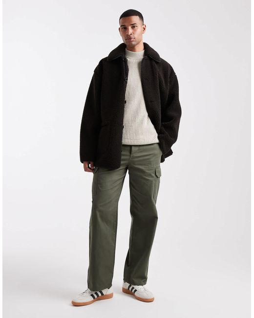 ASOS Black Borg Coach Jacket for men