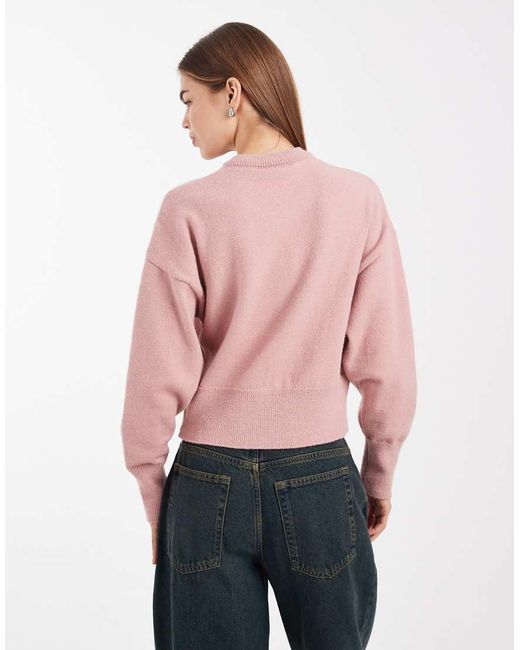 Daisy Street Pink Fitted Waist Cardigan
