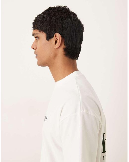 Prohibited White Racing Back Print Graphic T-shirt for men