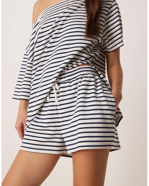 ASOS Natural Co-ord Interlock Short