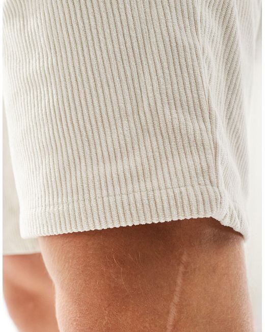 Only & Sons Natural Cord Short for men