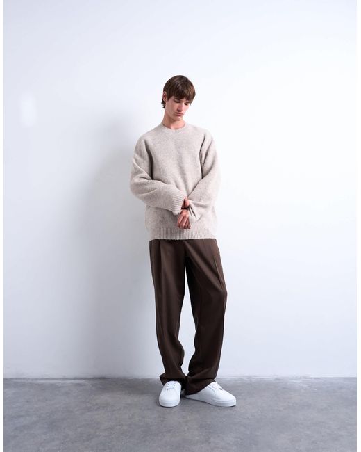 Topman – oversize-pullover in Gray für Herren