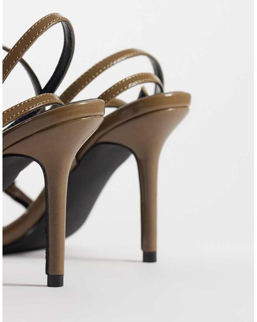 Raid Metallic Aneza Strappy Heeled Sandals