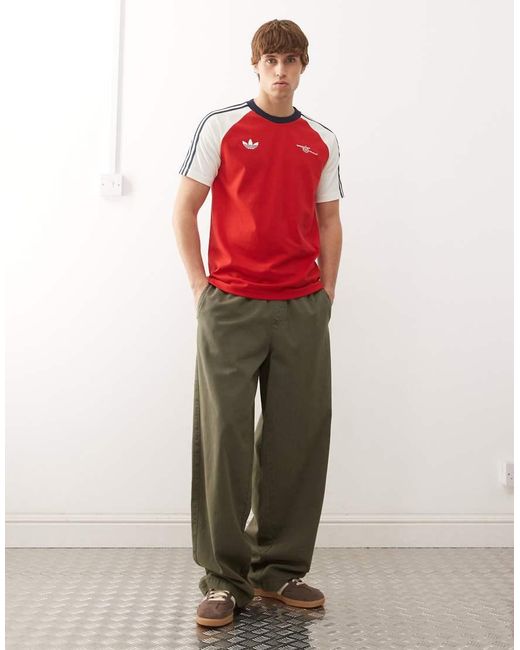 Adidas Originals Red Adidas Football Arsenal T-Shirt