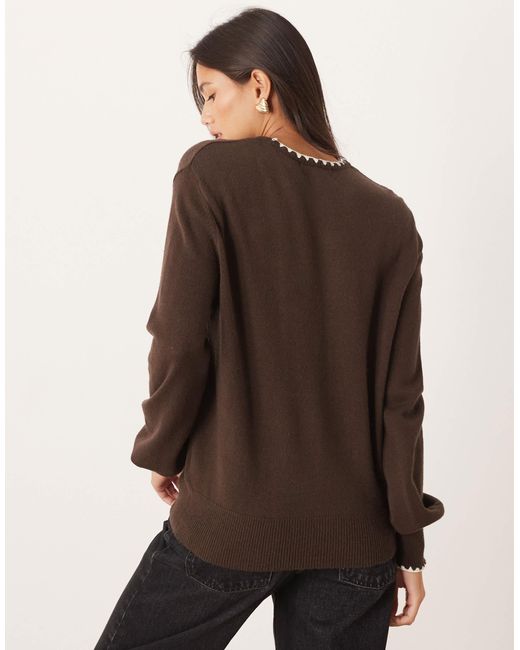 Threadbare Brown – pullover