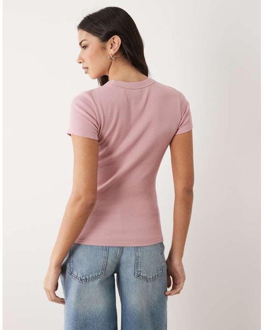HUGO Pink Logo Easy Tee