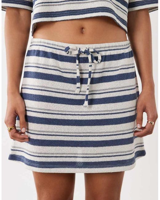 ASOS White Knit Jersey Mini Skirt