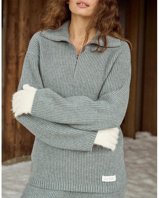 4th & Reckless Gray – gerippter strickpullover