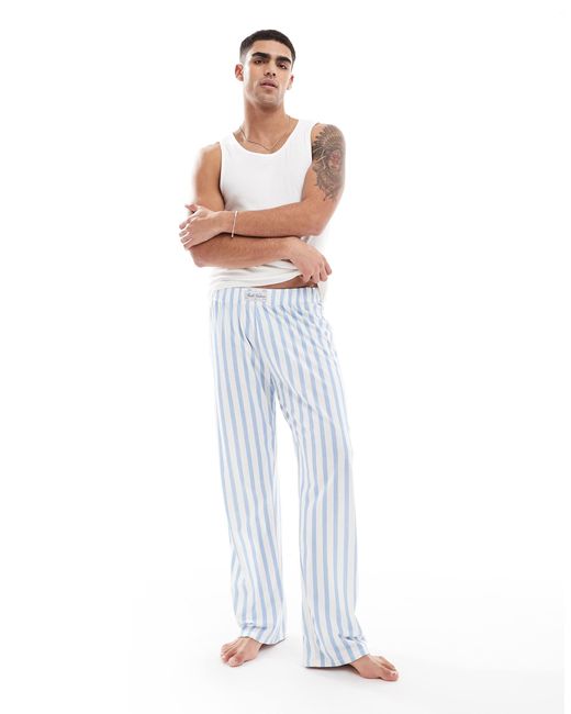 ASOS White Striped Lounge Pant for men