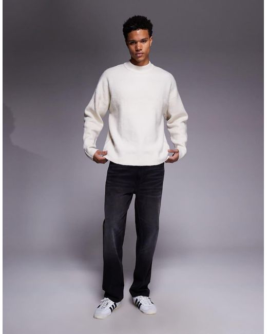 ADPT Gray Crew Neck Knit Jumper for men
