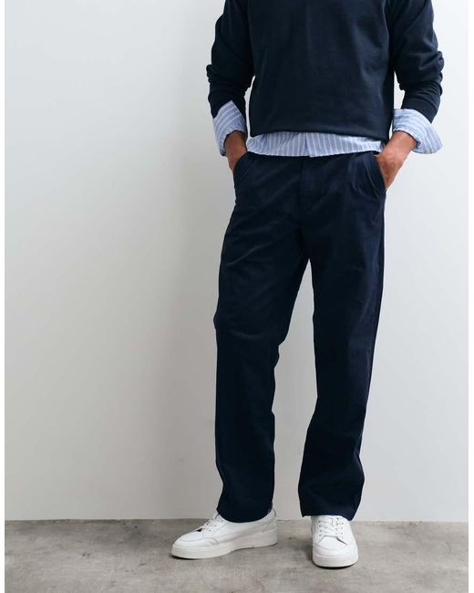 ASOS Blue Straight Chinos for men
