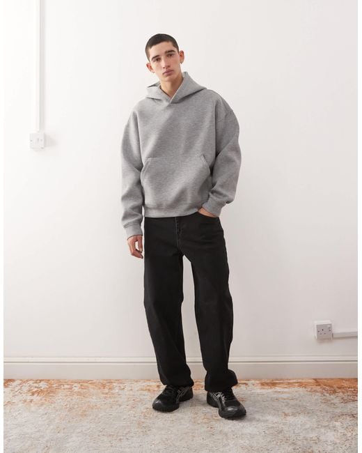 Weekday Gray Simon Hoodie for men