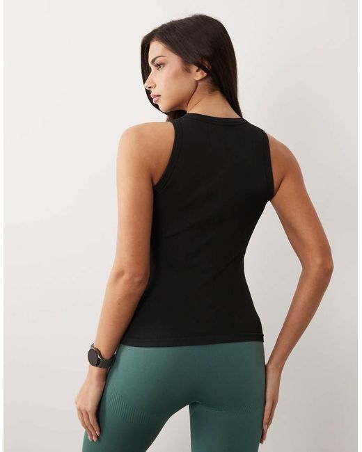 4505 Black Seamless Lightweight Rib 90S Racer Vest