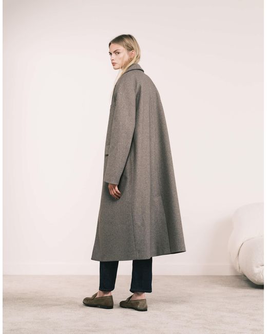 ASOS Natural Oversized Dad Coat
