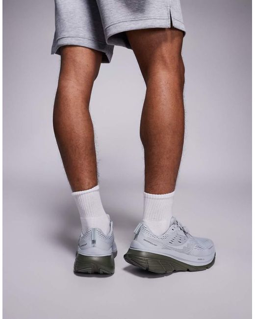 Zapatillas De Deporte Blanco Nube Y Color Oliva Para Correr Guide 18 De -Gris Saucony de hombre de color White