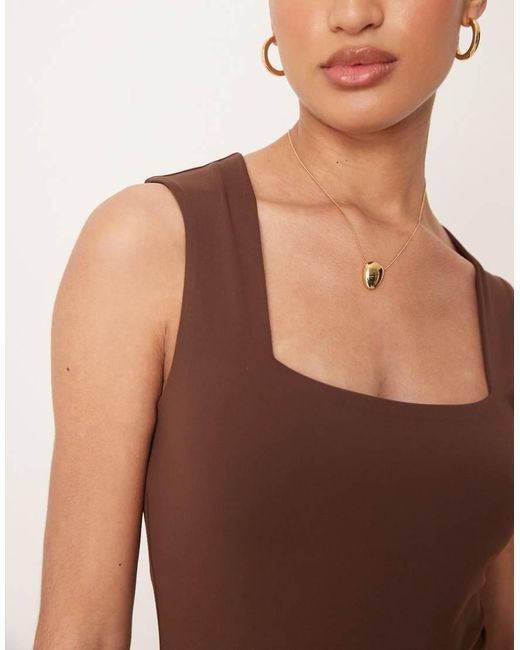 New Look Blue Square Neck Bodysuit