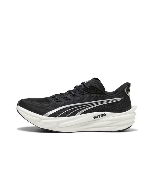 PUMA White Deviate Nitro 4 Running Trainers for men
