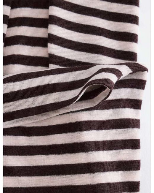 & Other Stories White Pure Wool High Neck Long Sleeve Top