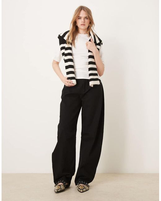 Vila T-Shirt Met Korte Mouwen En Gerimpelde Zijkant in het White